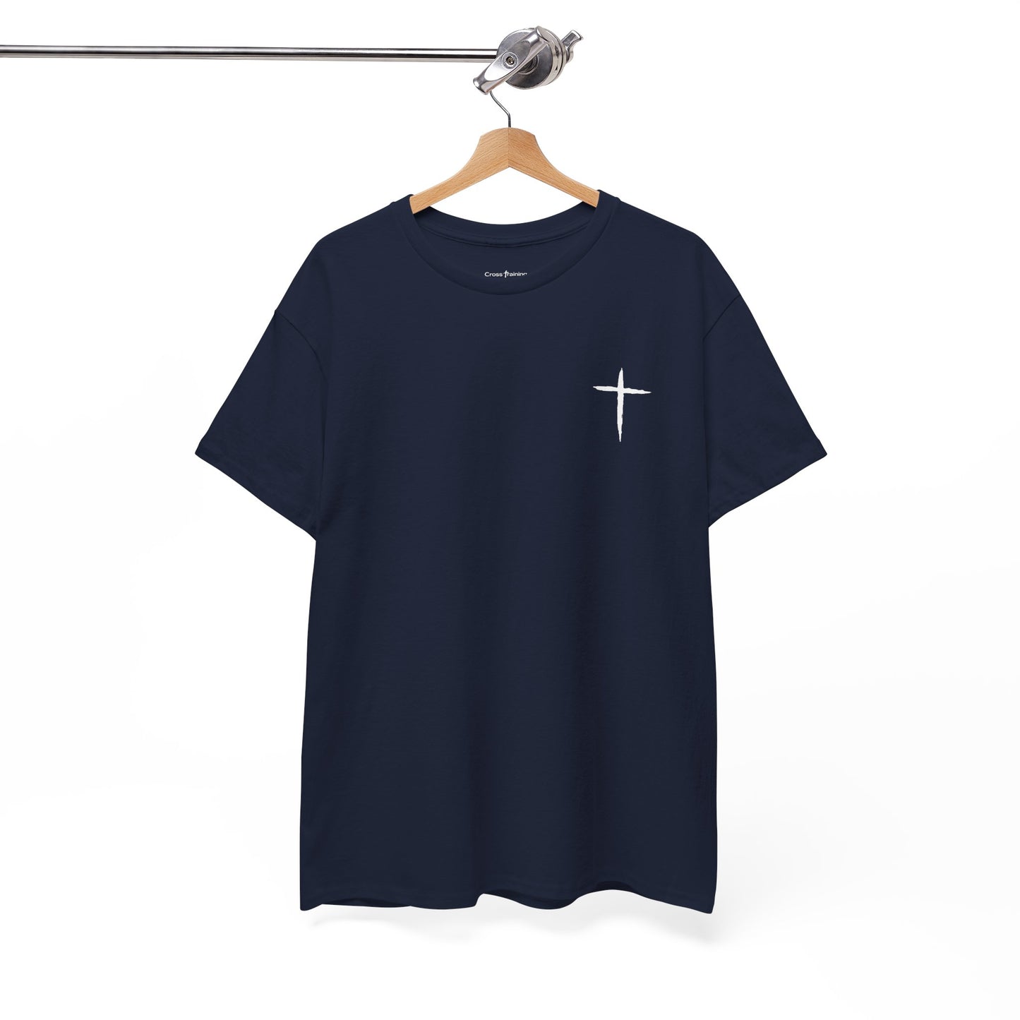 Christian Cross Tee — "May Heavenly Things Constantly Interrupt Our Earthly Things" Inspirational T‑Shirt