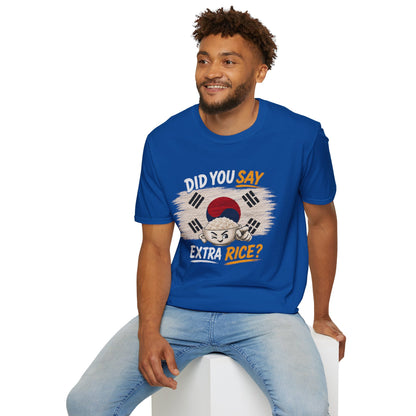 Did You Say Extra Rice? Korean Flag Rice Bowl T-Shirt