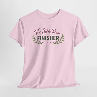 Bible Recap Finisher 2026 T-Shirt — Faith Journey Graduation Tee