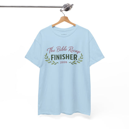 Bible Recap Finisher 2026 T-Shirt — Faith Journey Graduation Tee