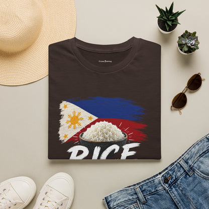 Rice Is Life T-Shirt — Filipino Flag Rice Bowl Graphic Tee