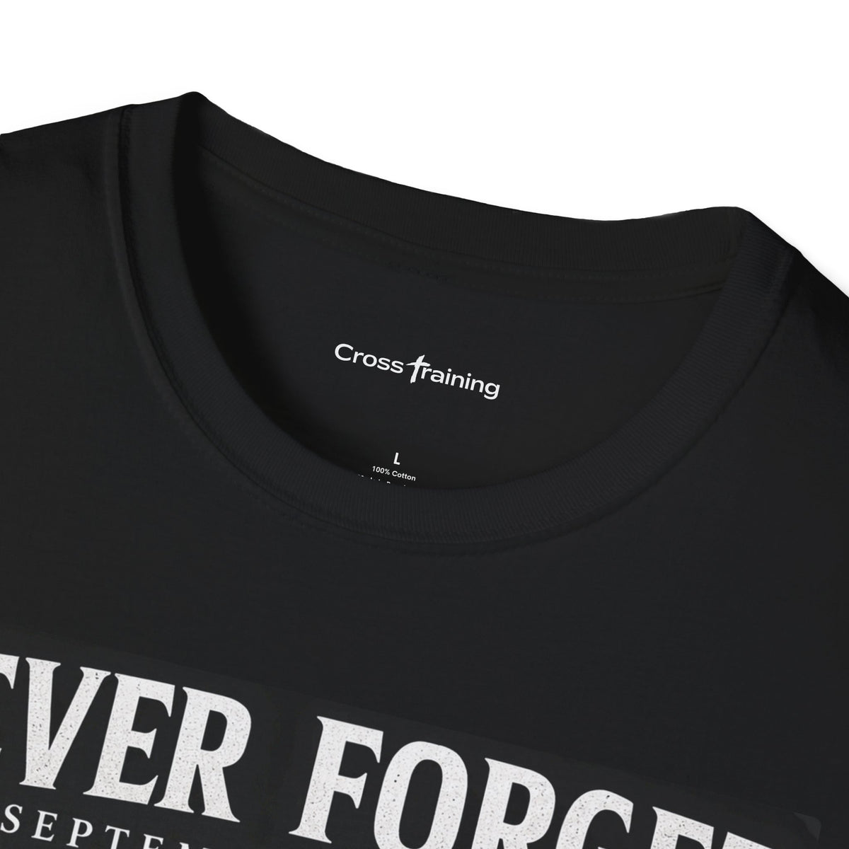 Never Forget 9/11 Memorial T-Shirt — American Flag & Eagle Tribute