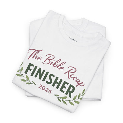 Bible Recap Finisher 2026 T-Shirt — Faith Journey Graduation Tee