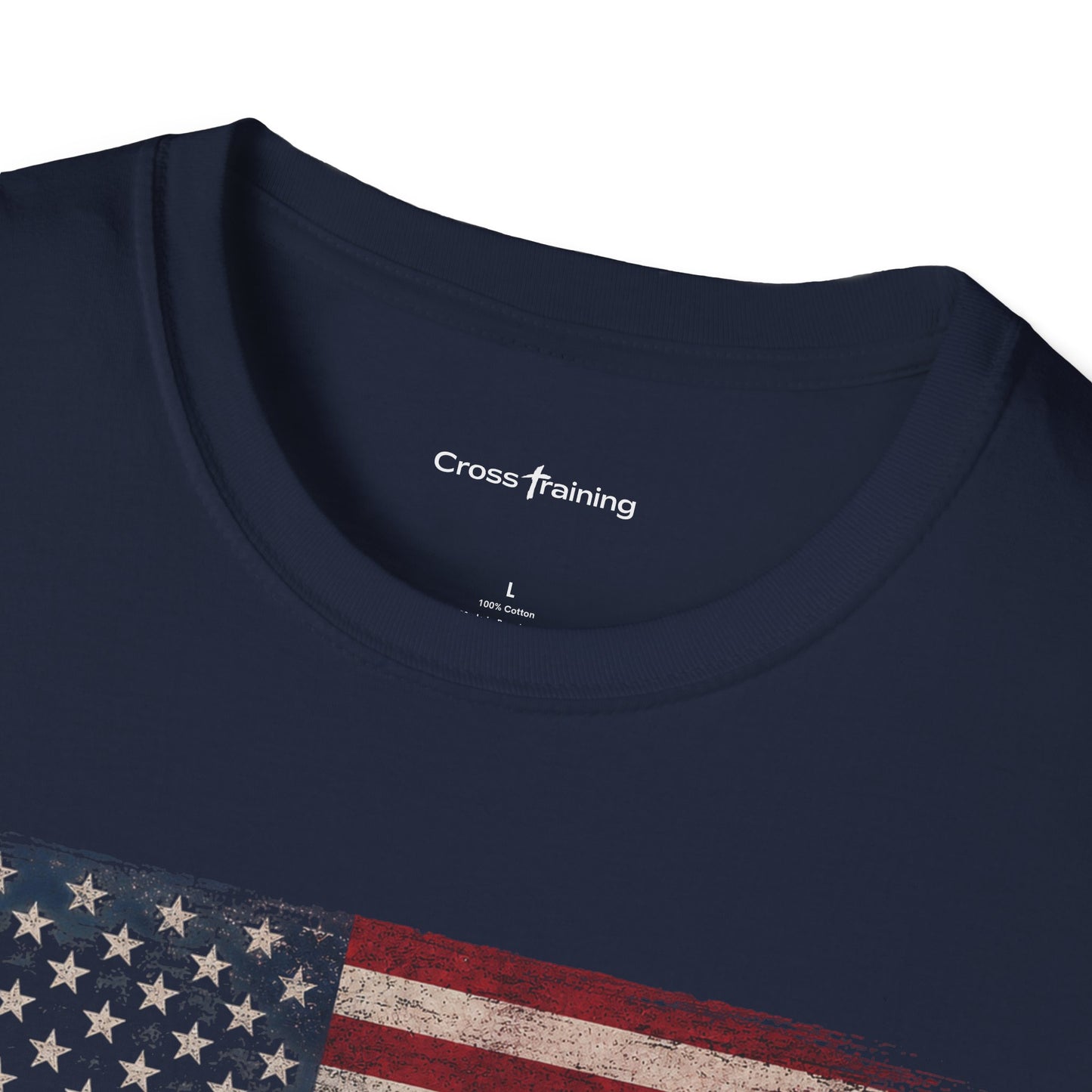 250th Anniversary Flag T-Shirt — "Blessed Is The Nation" Patriotic Tee