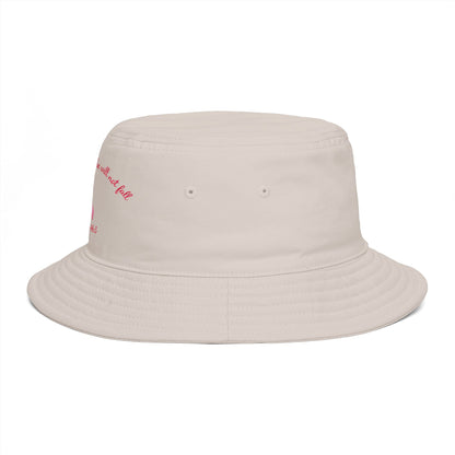 Bucket Hat — Psalm 46:5 Faith Ribbon Bucket Hat (God Is Within Her)