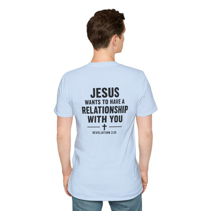 Minimal Cross T-Shirt – Small Chest Christian Cross Tee