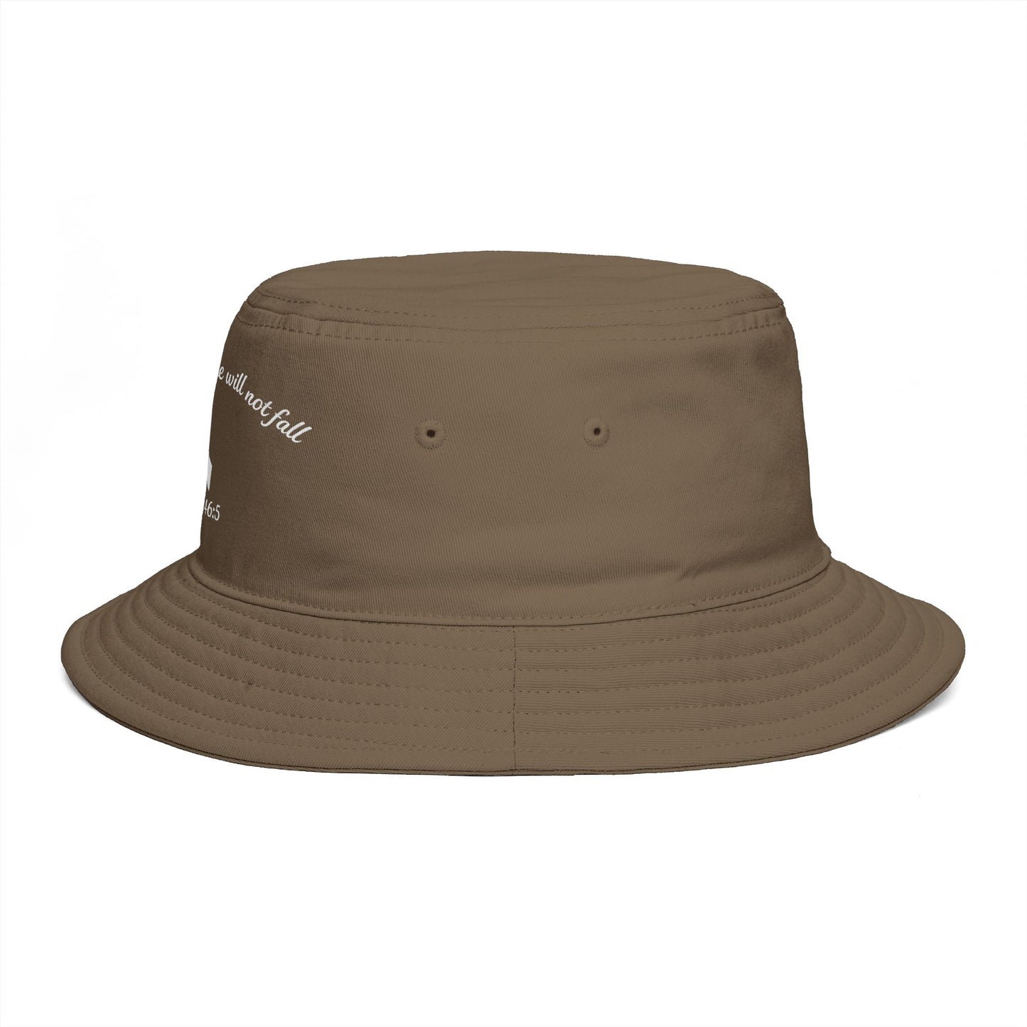 Bucket Hat — Psalm 46:5 Faith Ribbon Bucket Hat (God Is Within Her)