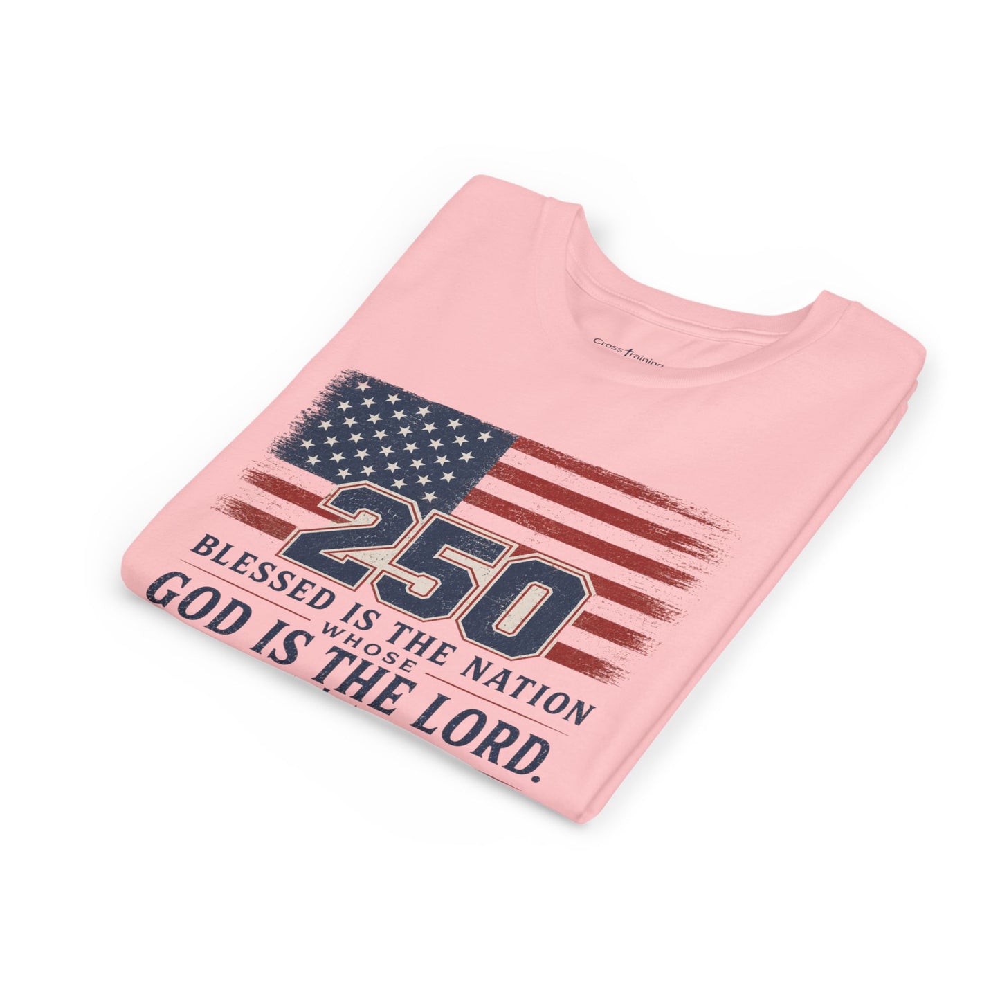 Youth Tee — 250th USA Celebration "Blessed Is the Nation" Patriotic T‑Shirt (1776–2026)