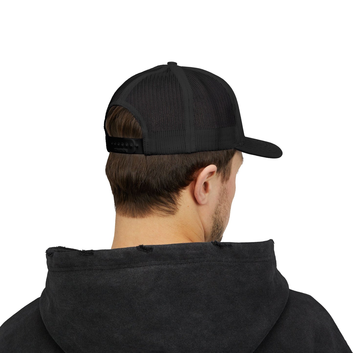 Embroidered Faith Retreat Trucker Cap — 'Faithful God' Family Ministry Snapback