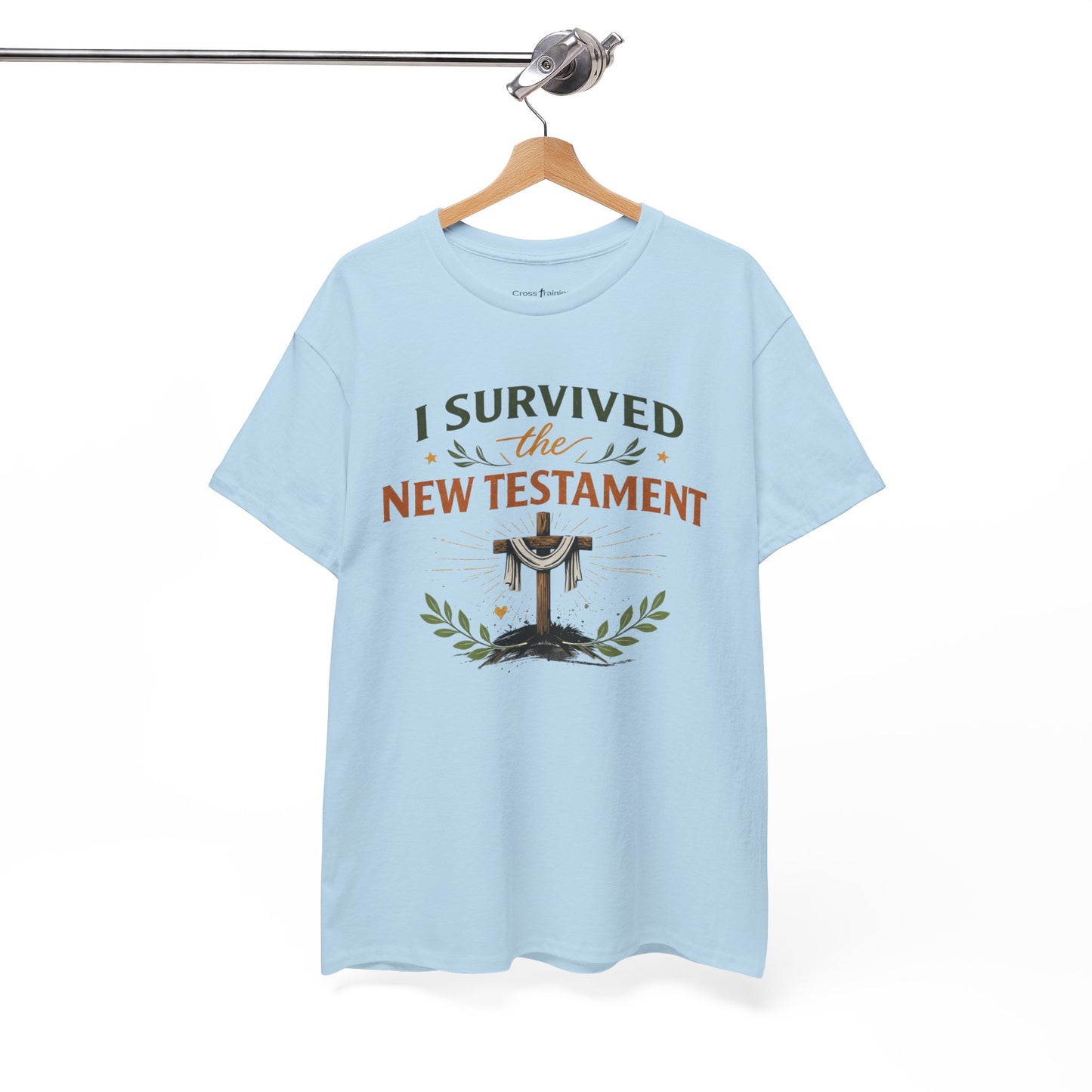 I Survived the New Testament T-Shirt — Christian Faith Cross Tee