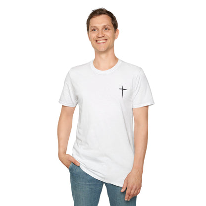 Minimal Cross T-Shirt – Small Chest Christian Cross Tee