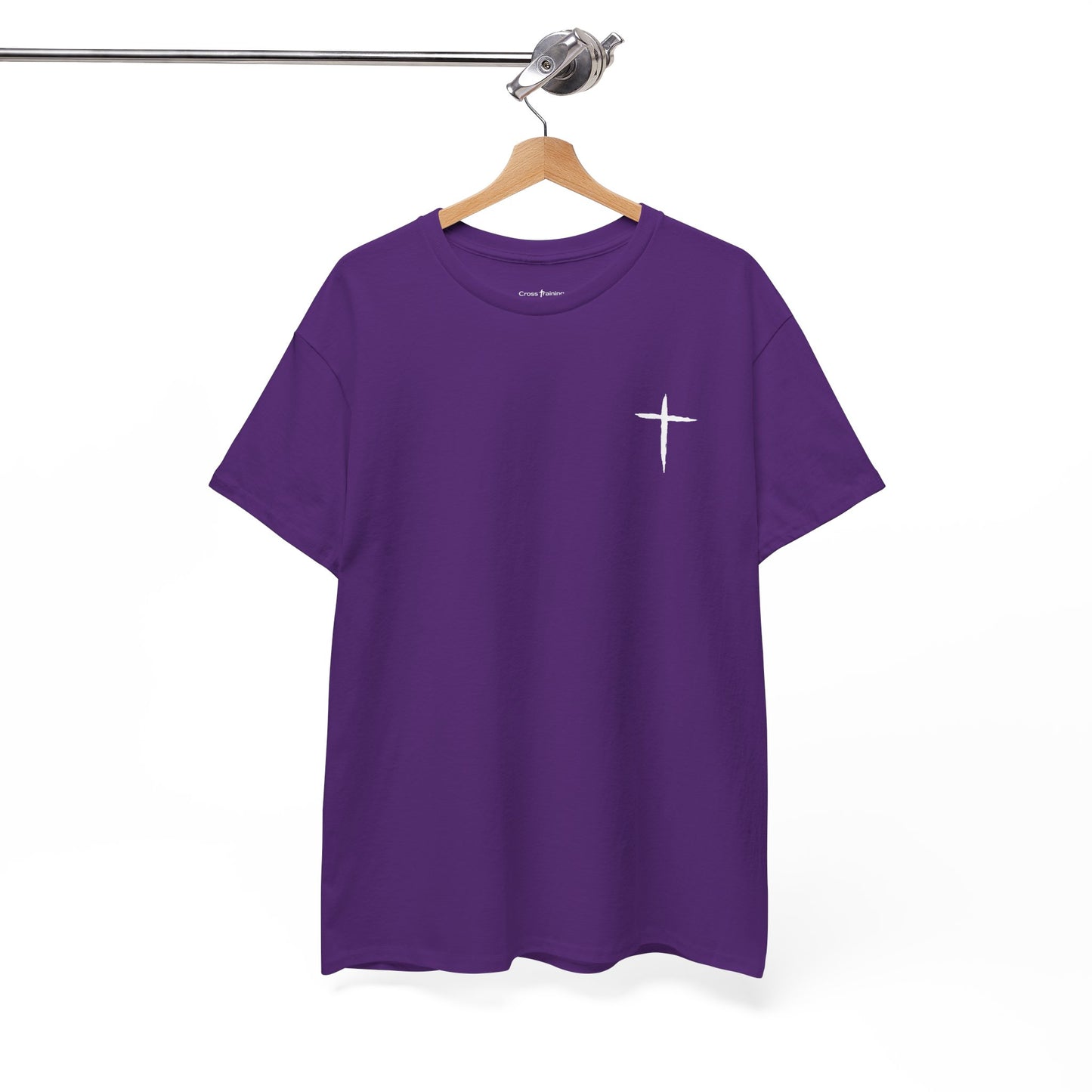 Christian Cross Tee — "May Heavenly Things Constantly Interrupt Our Earthly Things" Inspirational T‑Shirt