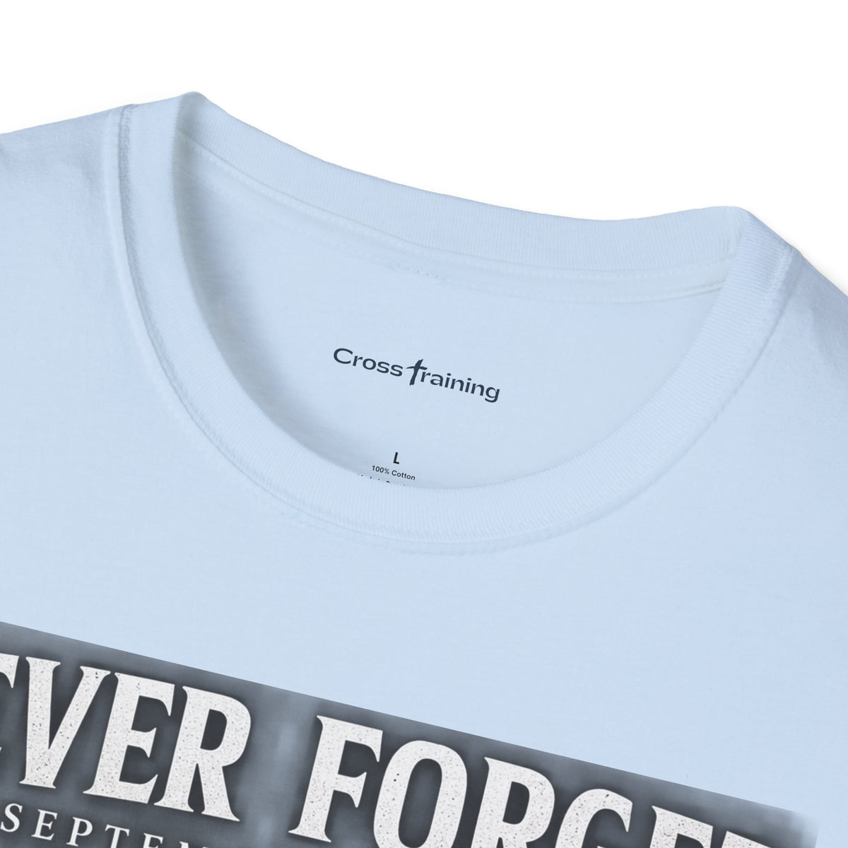 Never Forget 9/11 Memorial T-Shirt — American Flag & Eagle Tribute