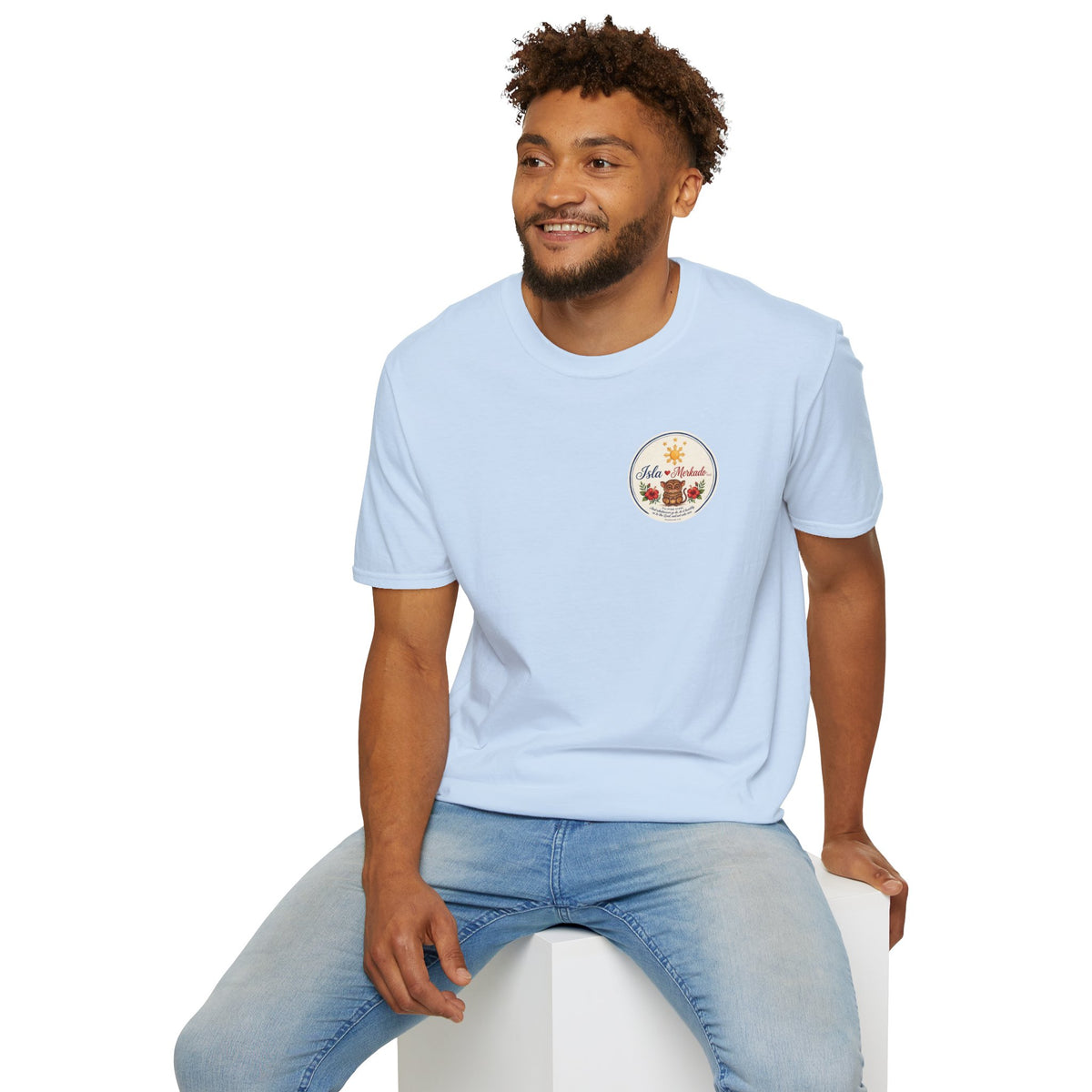 Isla Mercado Floral Tiki Graphic T-Shirt