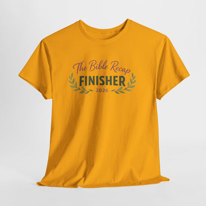 Bible Recap Finisher 2026 T-Shirt — Faith Journey Graduation Tee