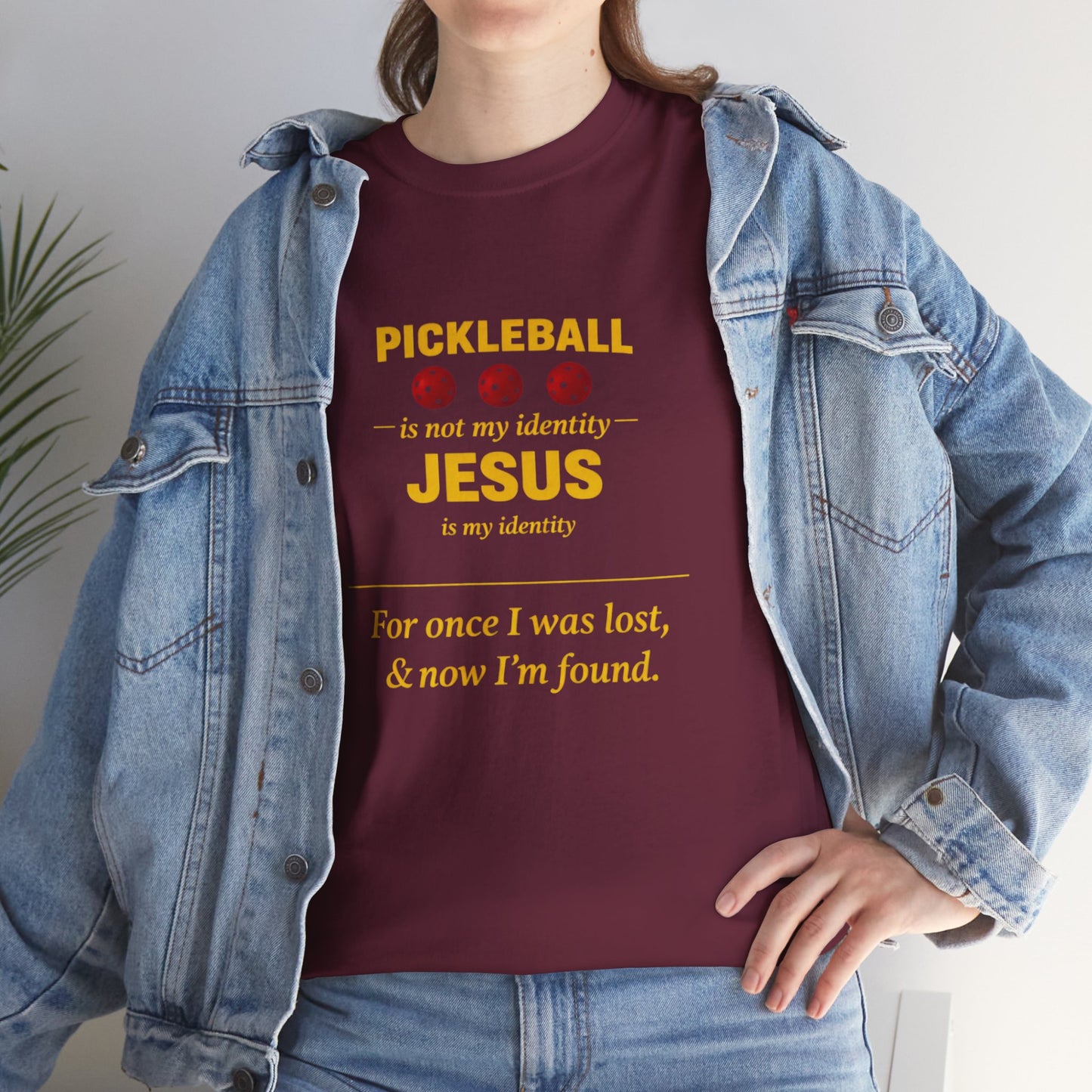 Pickleball Is Not My Identity — Jesus Is My Identity T-Shirt