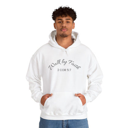 Faith-Inspired Unisex Hoodie, Walk By Faith Sweatshirt, Cozy Faith Sweatshirt, Inspirational Gift for Her, Everyday Faith Apparel