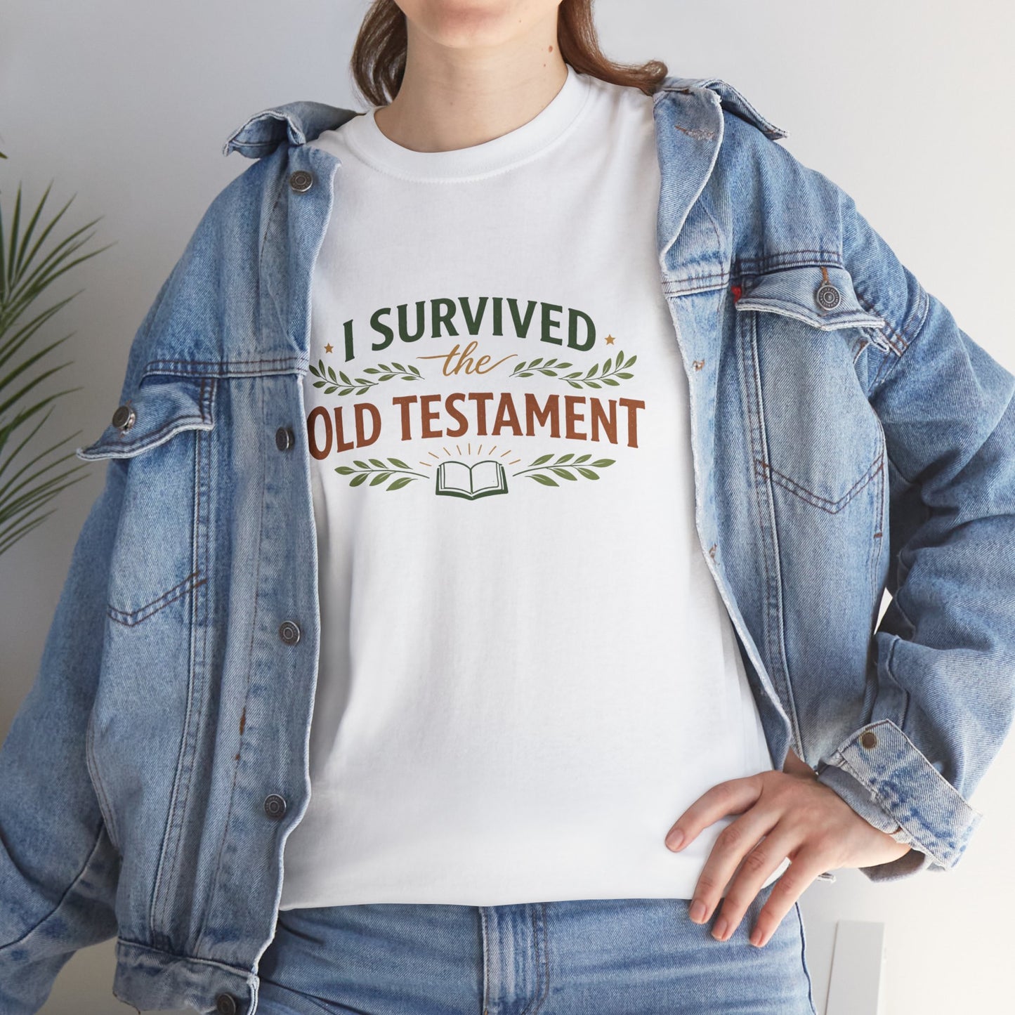 I Survived the Old Testament Tee – Funny Christian Bible Study Shirt