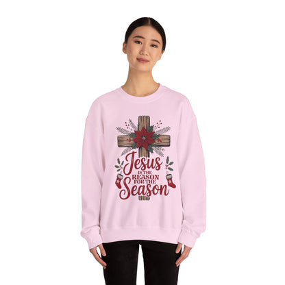 Christmas Sweatshirt — "Jesus Is the Reason for the Season" Crewneck