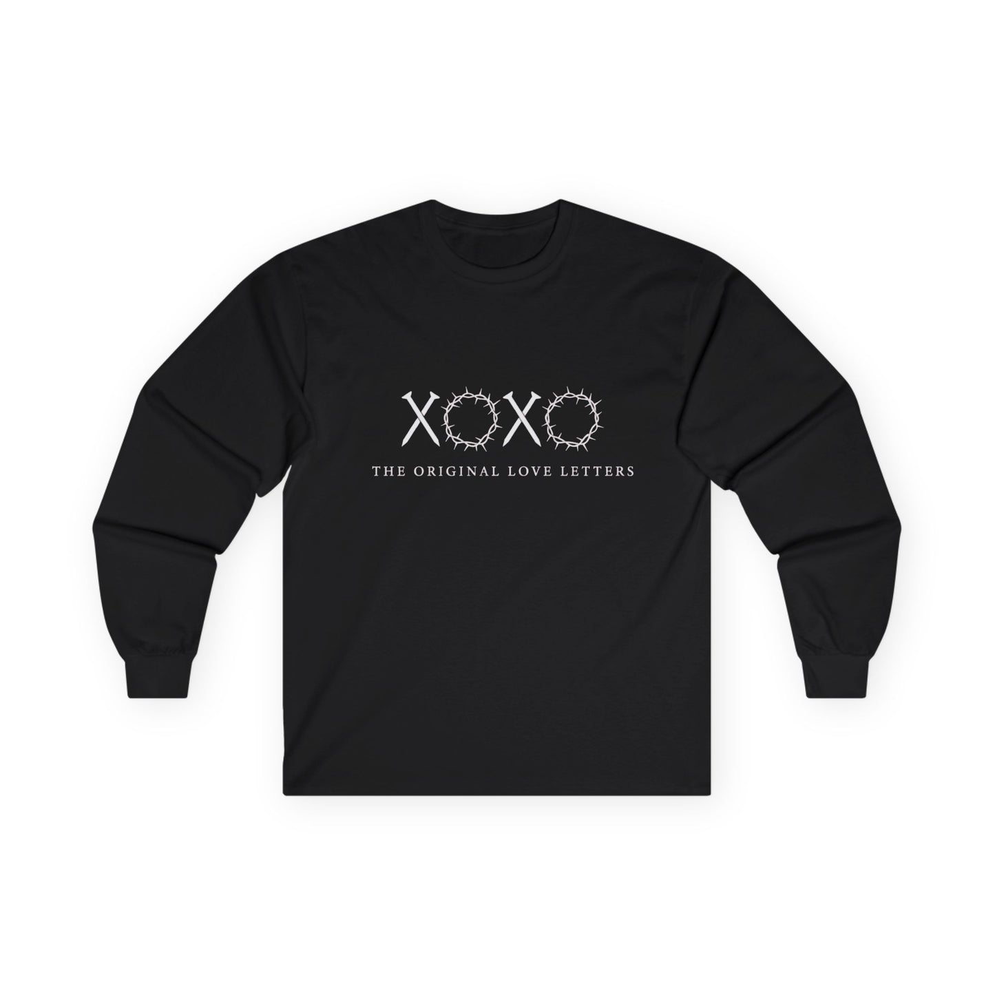 XOXO Barbed Wire Long Sleeve Tee — "The Original Love Letters" Graphic Shirt