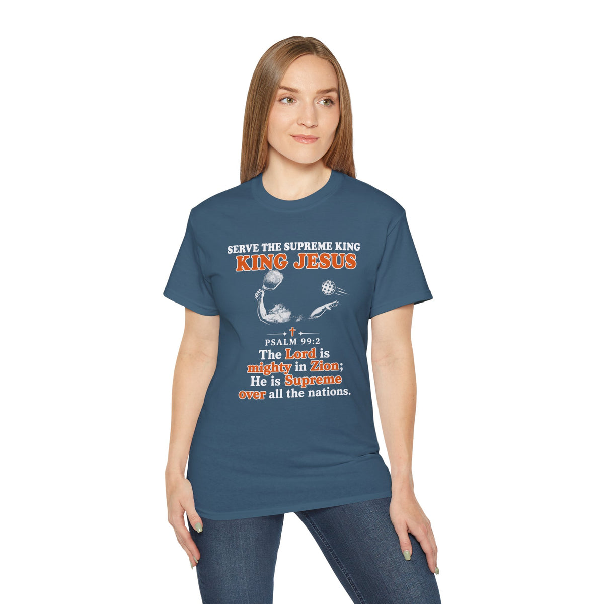King Jesus Psalm 99:2 T-Shirt — Christian Faith Graphic Tee
