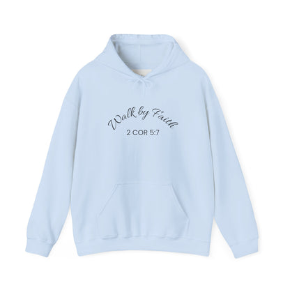 Faith-Inspired Unisex Hoodie, Walk By Faith Sweatshirt, Cozy Faith Sweatshirt, Inspirational Gift for Her, Everyday Faith Apparel