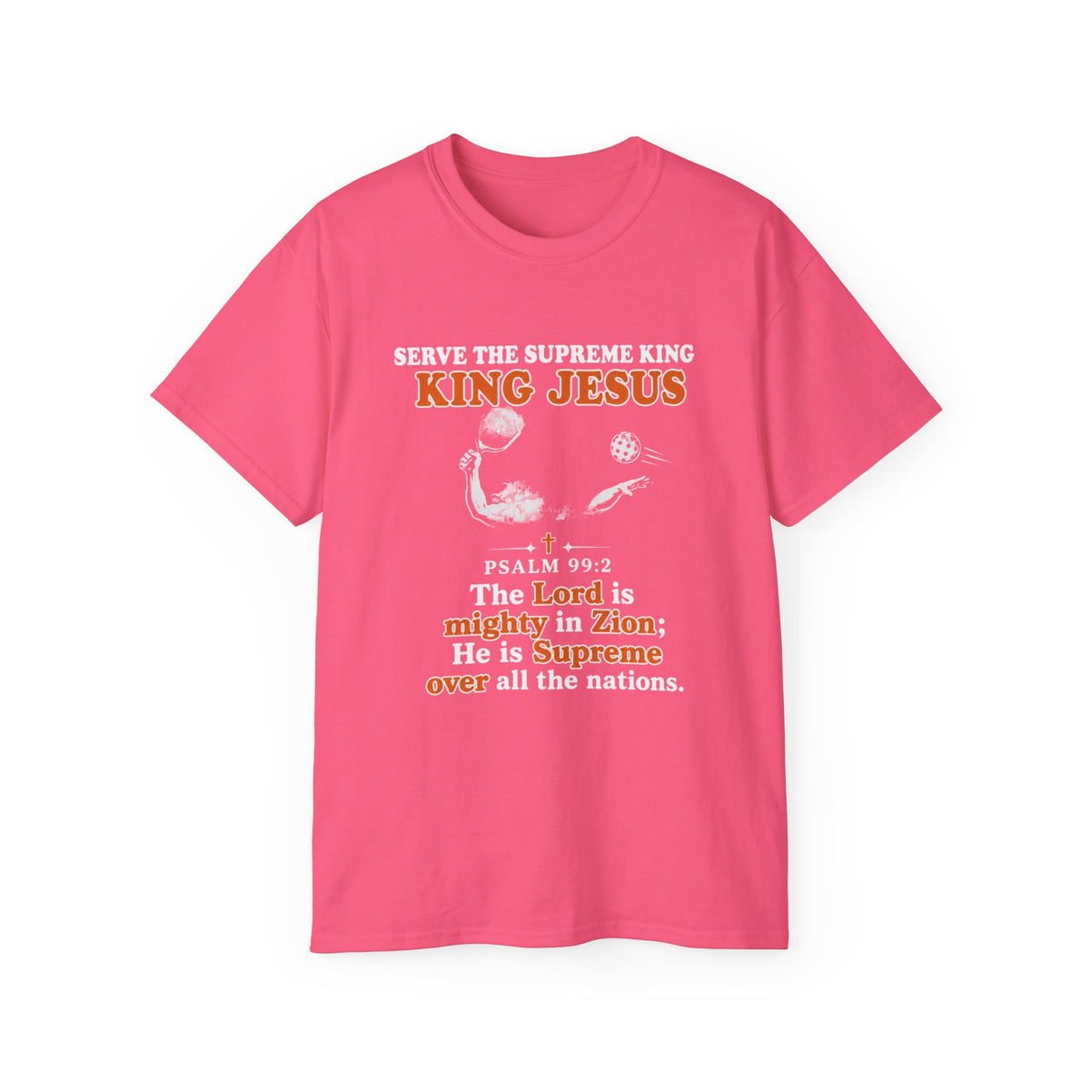 King Jesus Psalm 99:2 T-Shirt — Christian Faith Graphic Tee