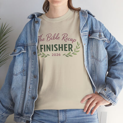 Bible Recap Finisher 2026 T-Shirt — Faith Journey Graduation Tee