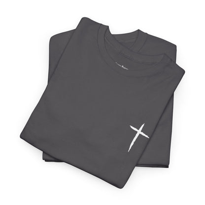 Christian Cross Tee — "May Heavenly Things Constantly Interrupt Our Earthly Things" Inspirational T‑Shirt