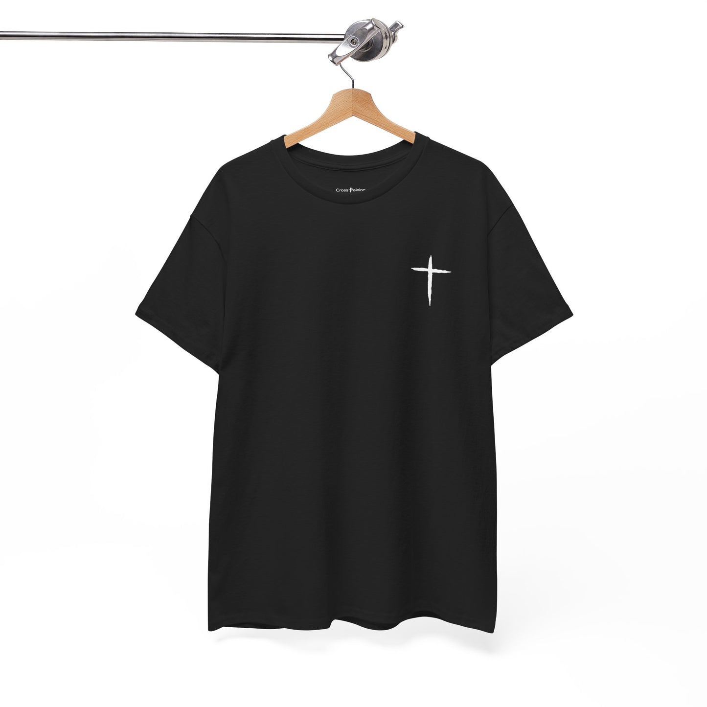 Christian Cross Tee — "May Heavenly Things Constantly Interrupt Our Earthly Things" Inspirational T‑Shirt