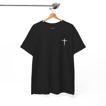 Christian Cross Tee — "May Heavenly Things Constantly Interrupt Our Earthly Things" Inspirational T‑Shirt