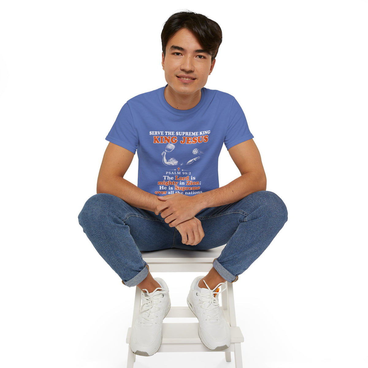 King Jesus Psalm 99:2 T-Shirt — Christian Faith Graphic Tee
