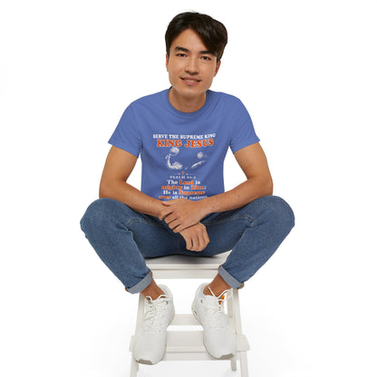 King Jesus Psalm 99:2 T-Shirt — Christian Faith Graphic Tee