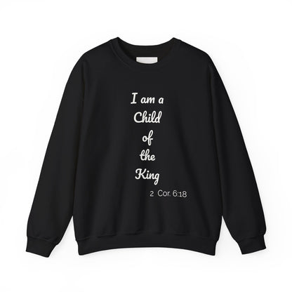 Child of the King Crewneck Sweatshirt | Inspirational Gift, Faith Apparel, Cozy Fashion, Christian Sweatshirt, Unisex Clothing
