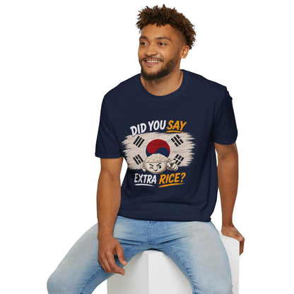 Did You Say Extra Rice? Korean Flag Rice Bowl T-Shirt