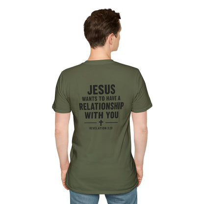 Minimal Cross T-Shirt – Small Chest Christian Cross Tee