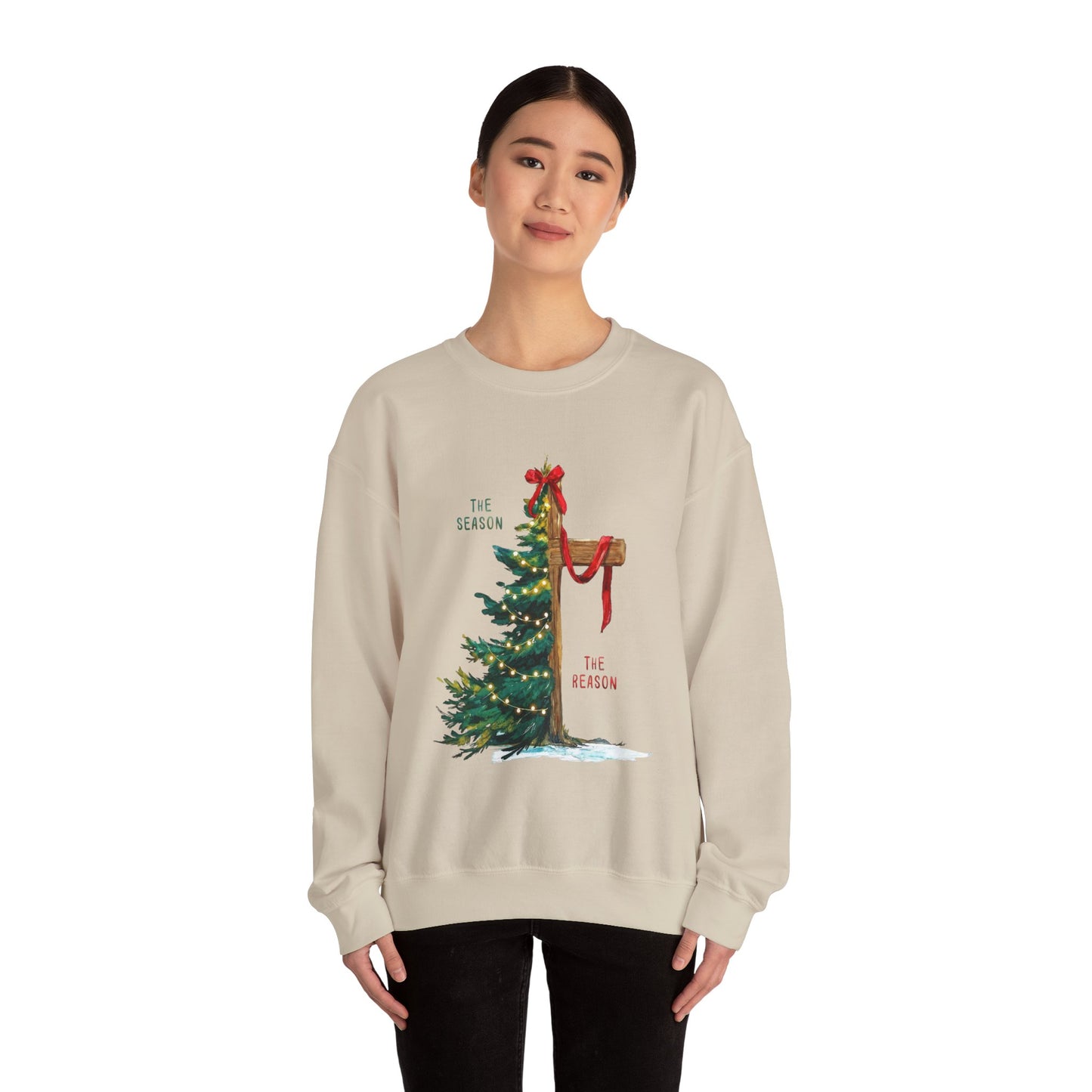 Holiday Mailbox Christmas Sweatshirt — "Tis the Season" Crewneck