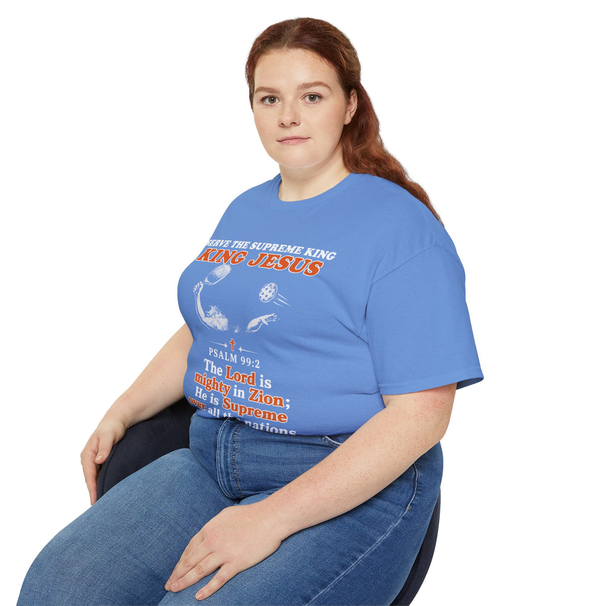 King Jesus Psalm 99:2 T-Shirt — Christian Faith Graphic Tee