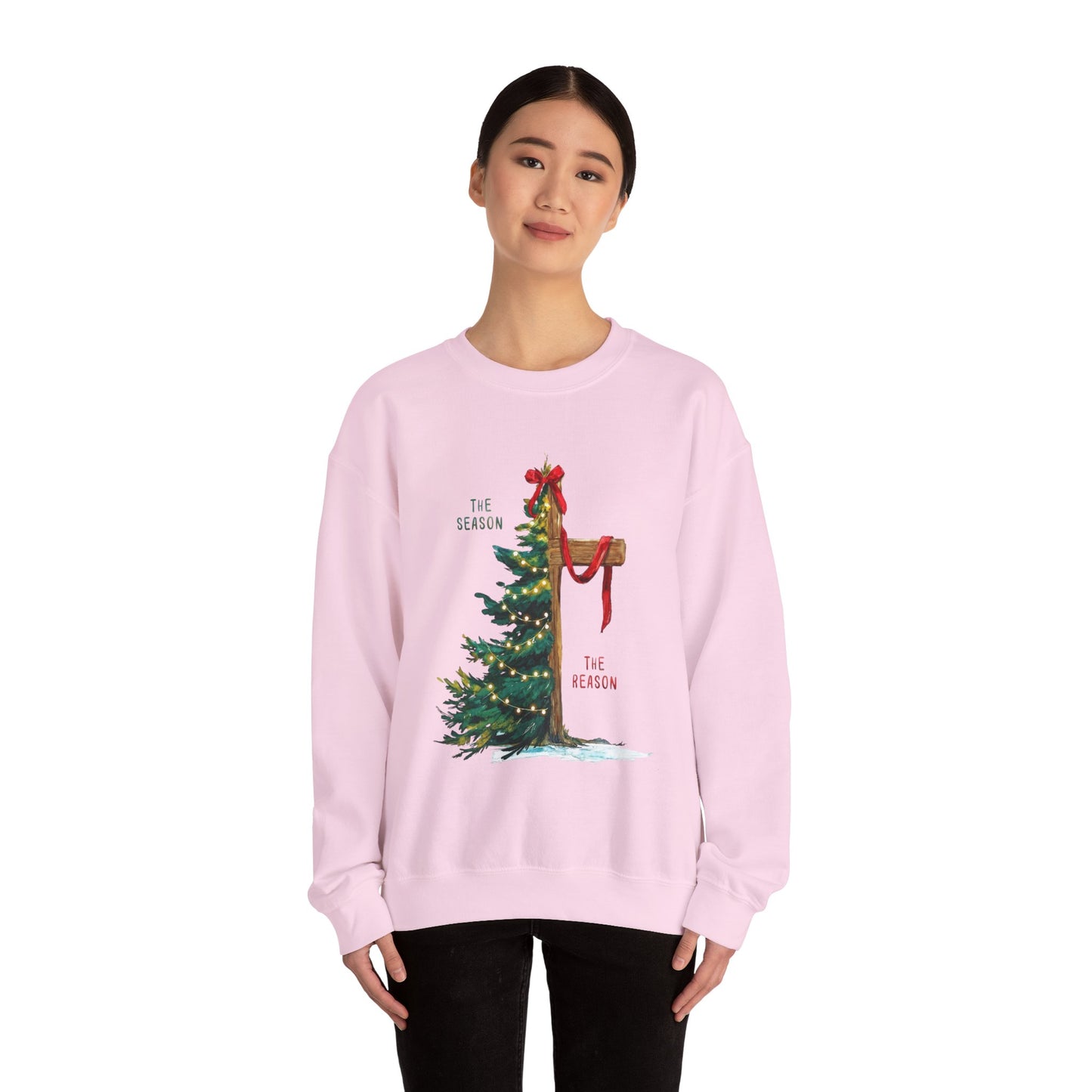 Holiday Mailbox Christmas Sweatshirt — "Tis the Season" Crewneck