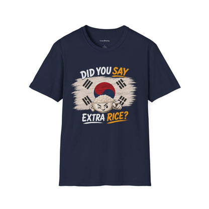 Did You Say Extra Rice? Korean Flag Rice Bowl T-Shirt