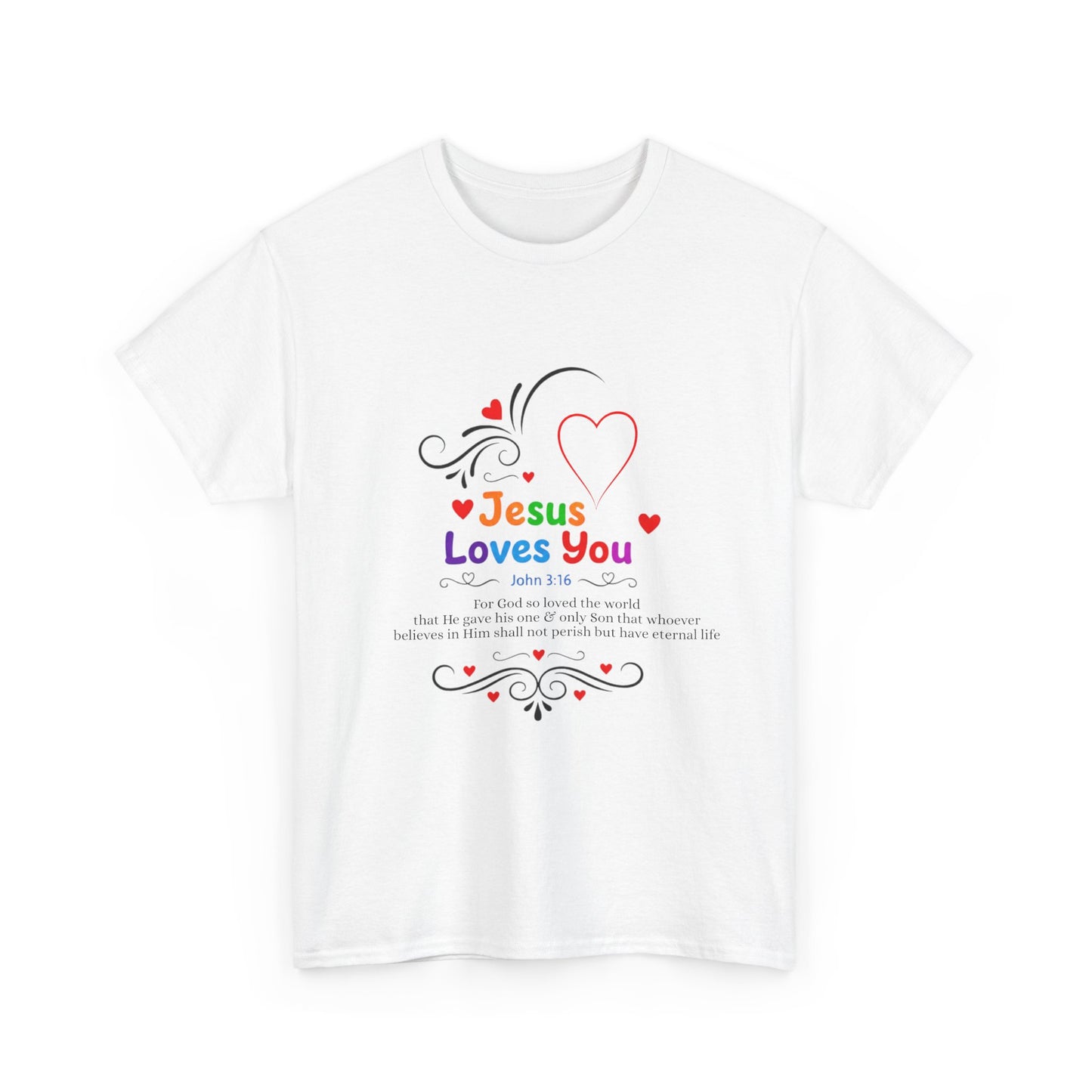 Jesus Loves You Tee — John 3:16 Christian Faith T-Shirt
