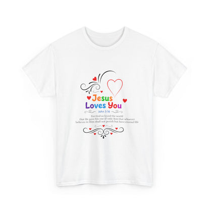 Jesus Loves You Tee — John 3:16 Christian Faith T-Shirt