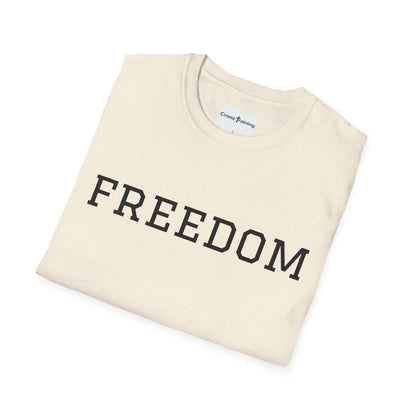 Freedom & Faith Unisex T-Shirt, Inspirational Tee, Casual Wear, Christian Apparel, Great for Everyday Use