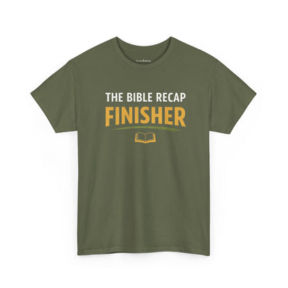 Bible Recap Finisher Tee – Christian Study Graduation Shirt