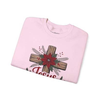 Christmas Sweatshirt — "Jesus Is the Reason for the Season" Crewneck