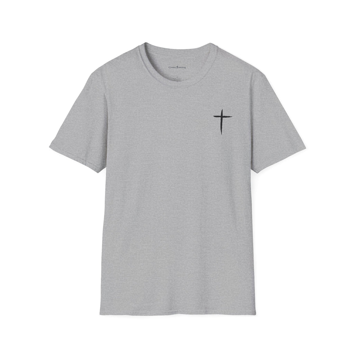 Minimal Cross T-Shirt – Small Chest Christian Cross Tee