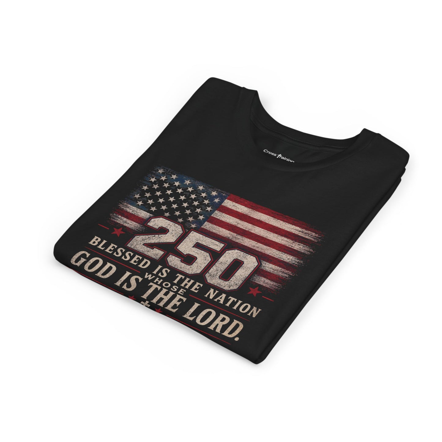 Youth Tee — 250th USA Celebration "Blessed Is the Nation" Patriotic T‑Shirt (1776–2026)