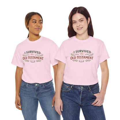 I Survived the Old Testament Tee – Funny Christian Bible Study Shirt