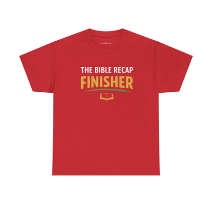 Bible Recap Finisher Tee – Christian Study Graduation Shirt
