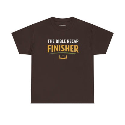 Bible Recap Finisher Tee – Christian Study Graduation Shirt